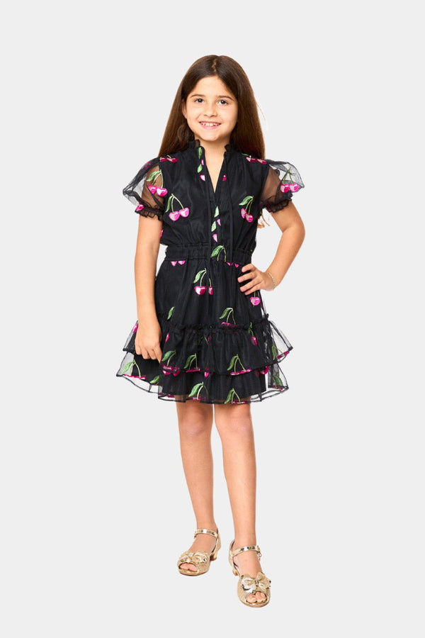 mini-clementine-girls-dress-wild-cherries Buddy Love - Sophia's Style-Mini Clementine Girls Dress - Wild Cherries-Wild Cherries-3-1